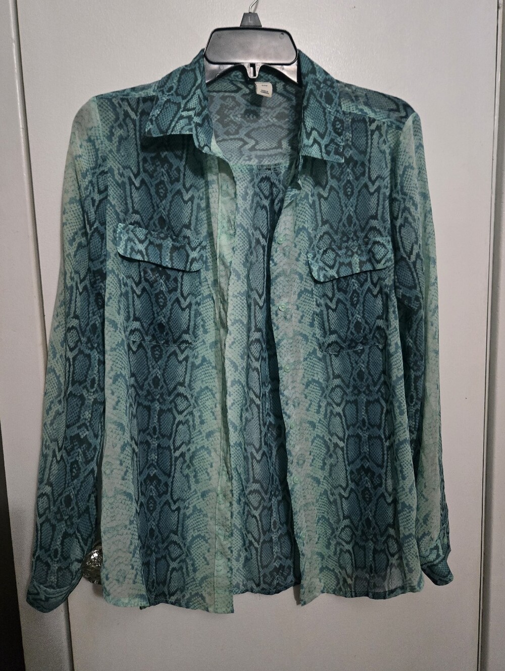 Old Navy Snake Print Blouse
